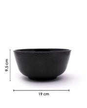 Serving Bowls, Mixing Bowl, Black, Hammered, Melamine, Set of 2 - MARKET 99