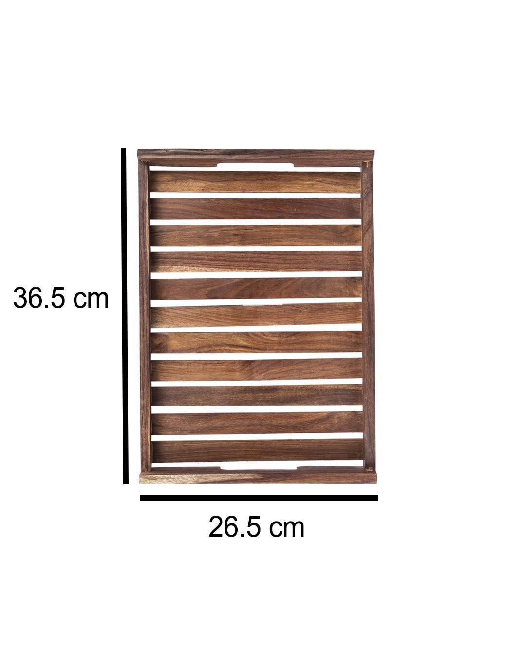 Sheesham Wood Handcrafted Large Serving Trays