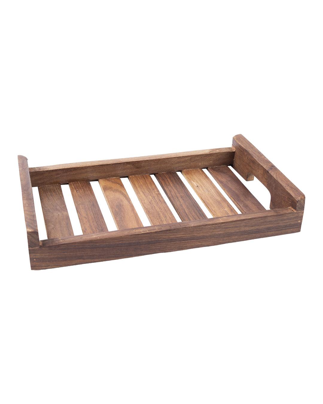 Sheesham Wood Handcrafted Small Serving Tray