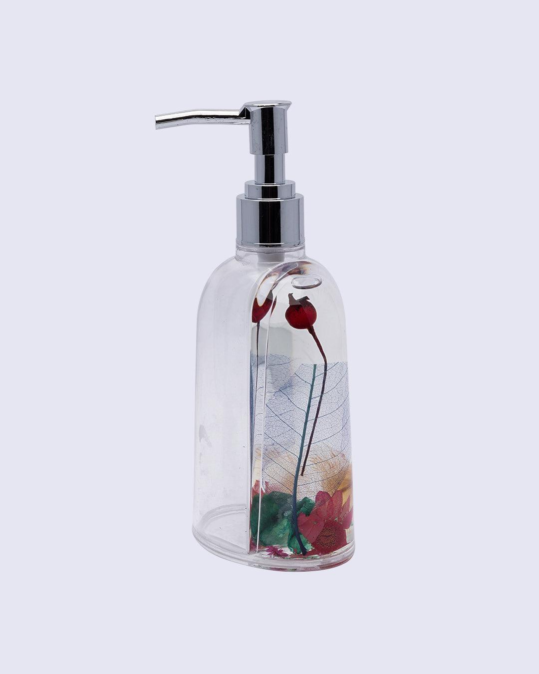 Soap Dispenser, Refillable & Reusable, Red, Plastic, 250 mL - MARKET 99
