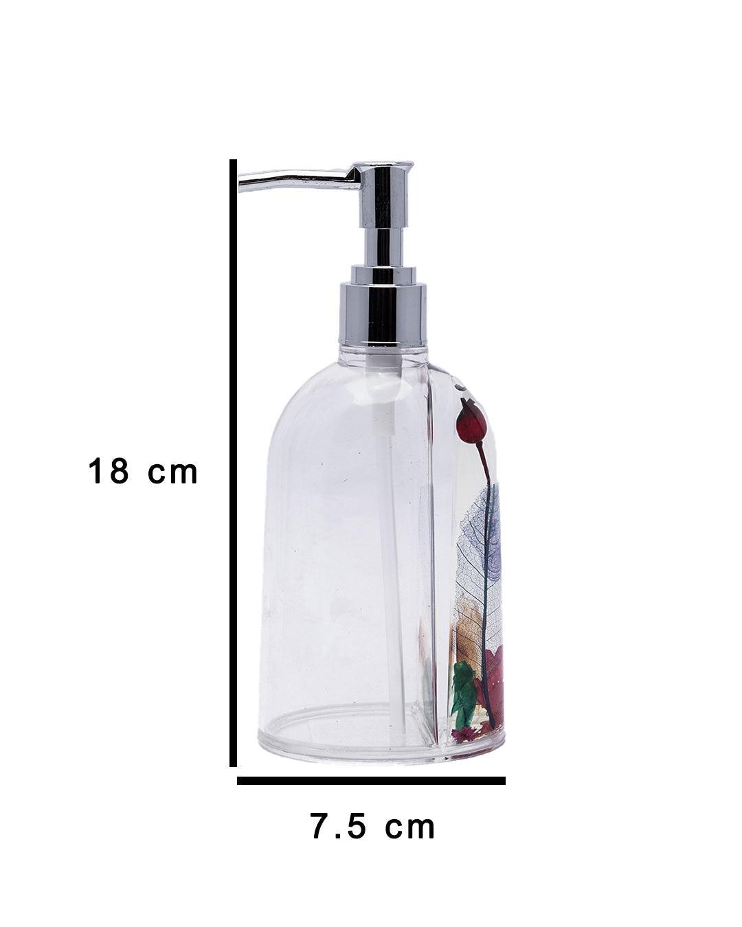 Soap Dispenser, Refillable & Reusable, Red, Plastic, 250 mL - MARKET 99