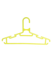 Solid Hangers, Green, Plastic, Set of 5 - MARKET 99