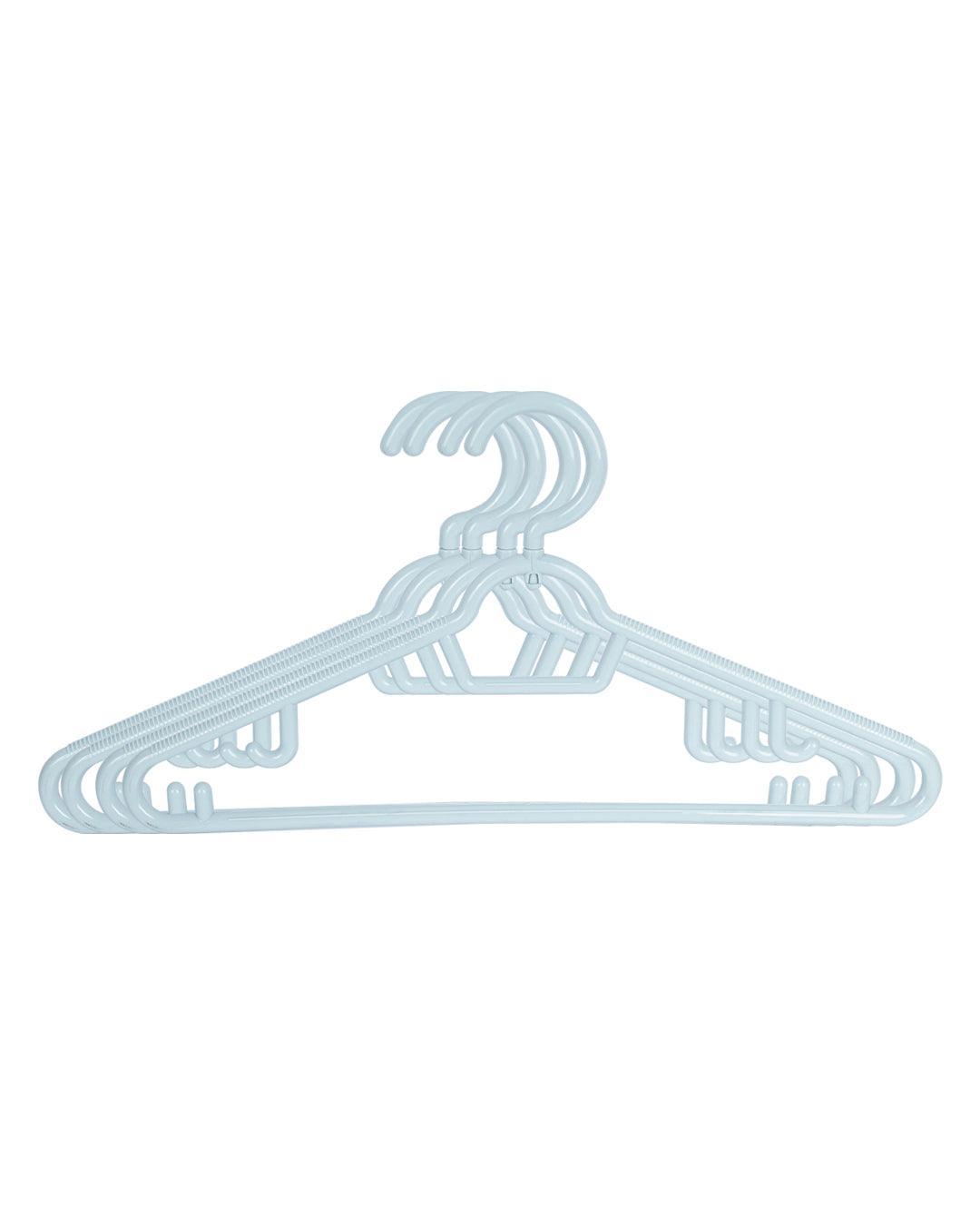 Solid Hangers, Turquoise, Plastic, Set of 4 - MARKET 99