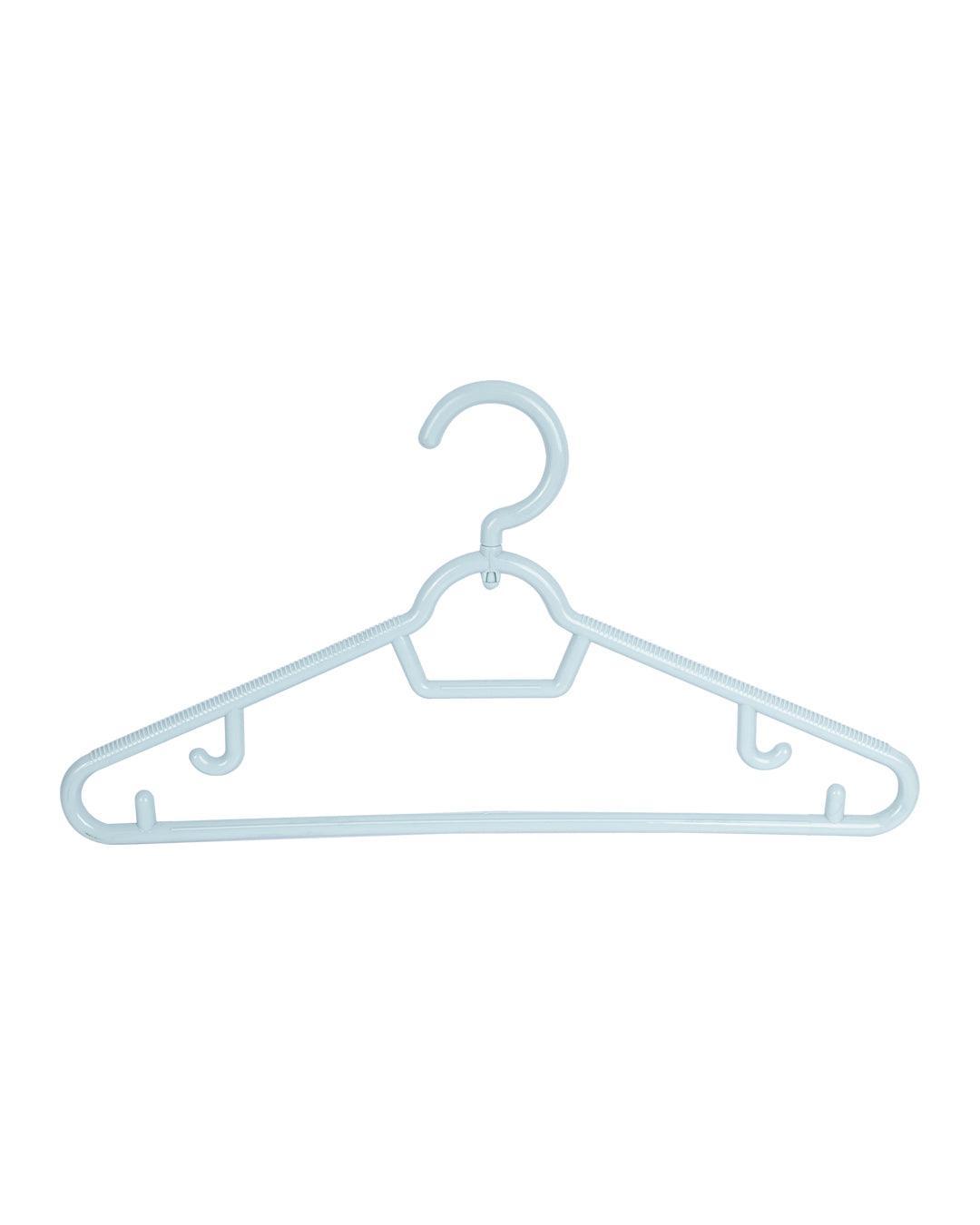Solid Hangers, Turquoise, Plastic, Set of 4 - MARKET 99