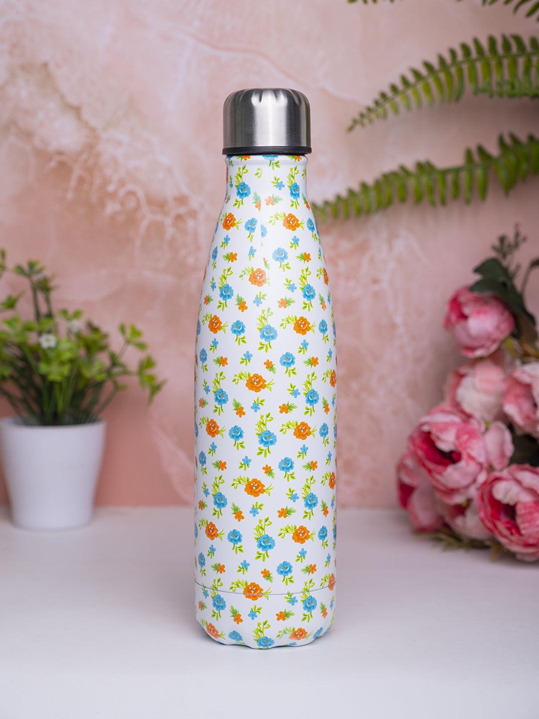 Floral Prints Stainless Steel Water Storage Bottle 500mL - Market99 –  MARKET 99