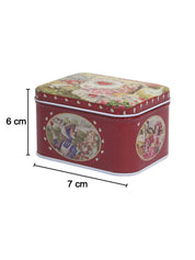 Storage Box, for Home & Kitchen, Secret Valentine, Red, Tin, Set of 3 - MARKET 99