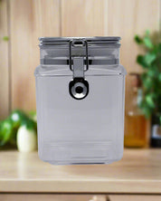 Storage Jar, for Kitchen & Home, Transparent, Plastic, 1.2 Litre - MARKET 99