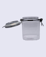 Storage Jar, for Kitchen & Home, Transparent, Plastic, 1.2 Litre - MARKET 99