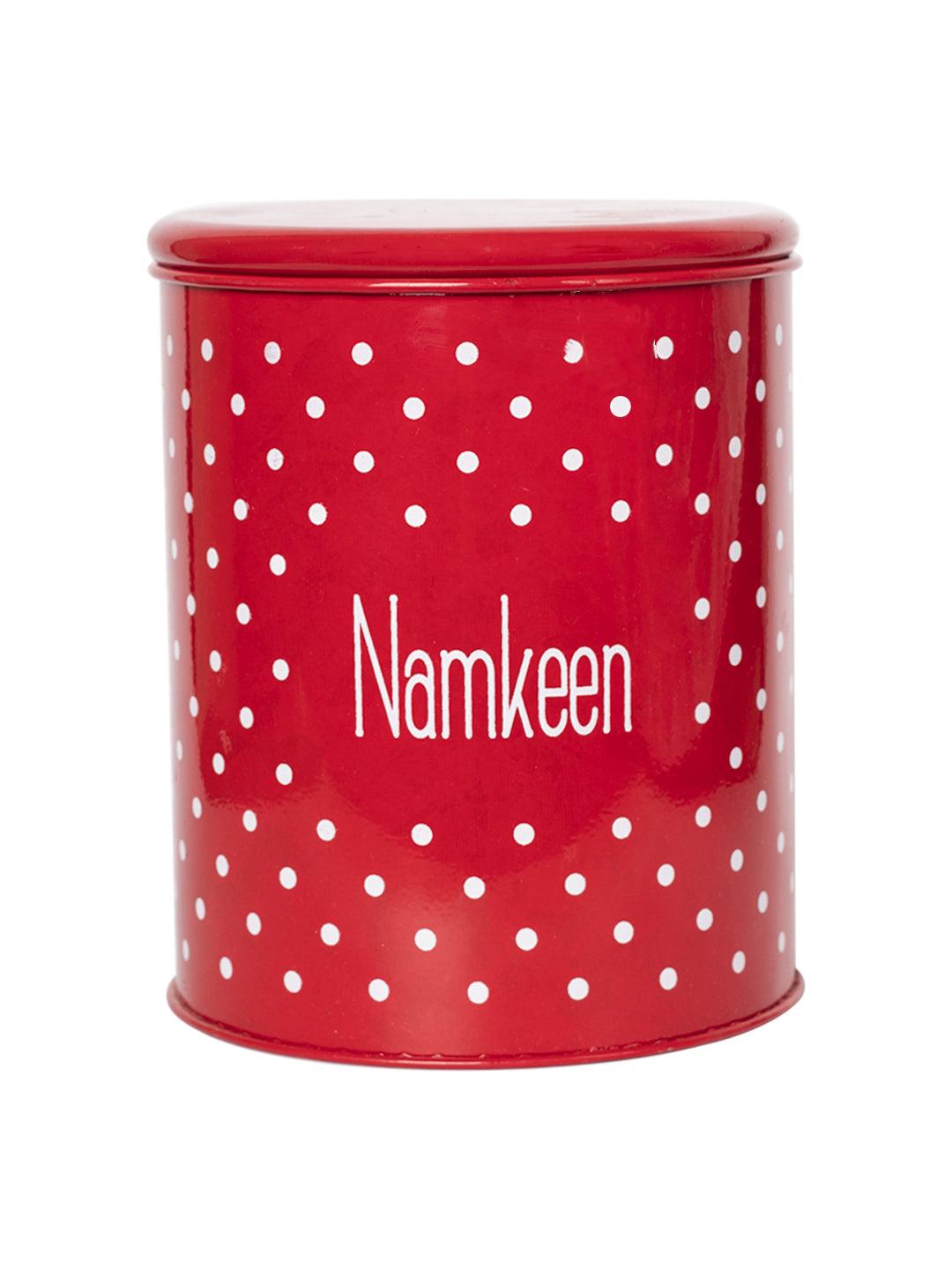 Red Namkeen Jar
