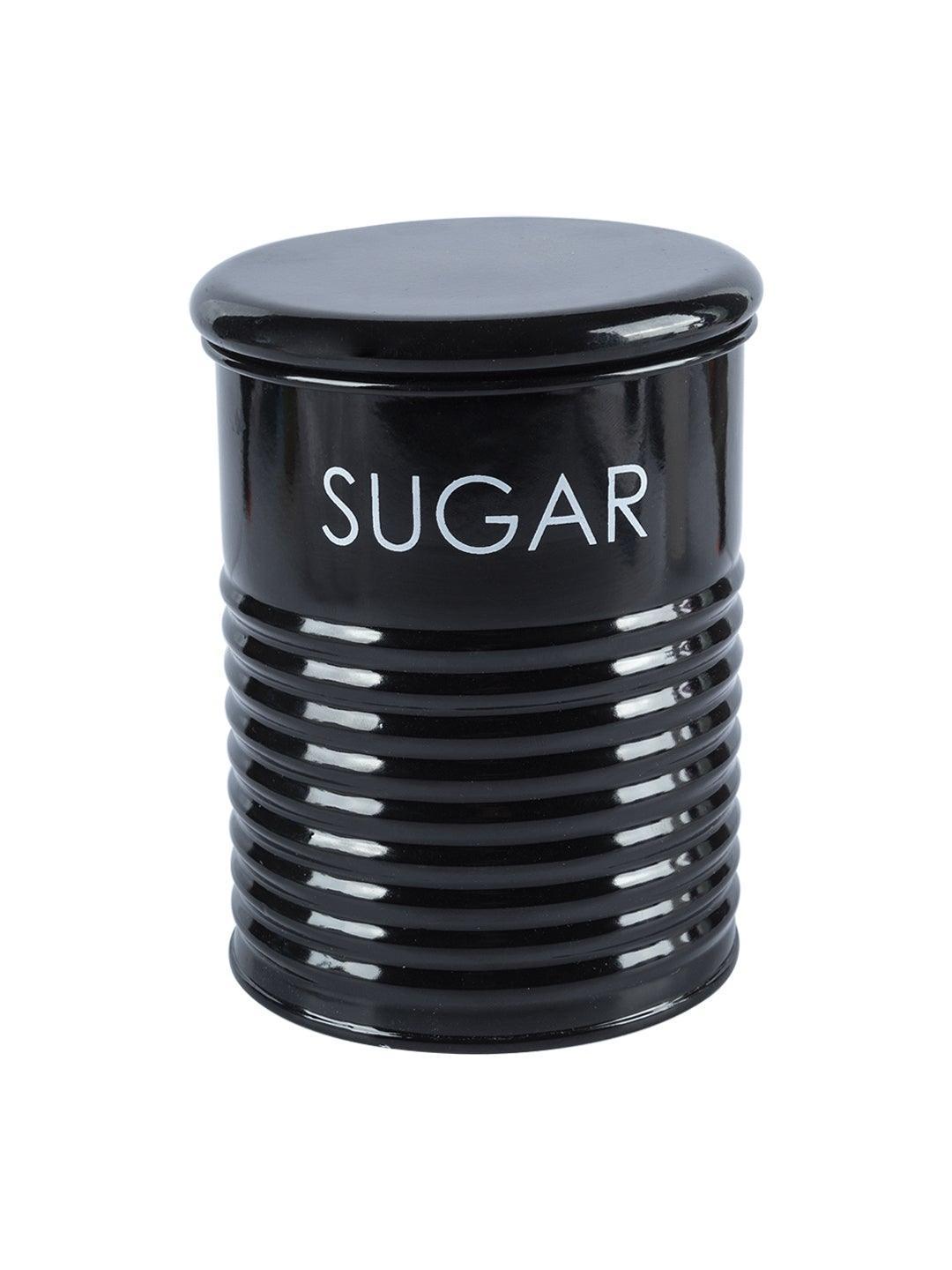 Black Sugar Jar With Lid (900mL)