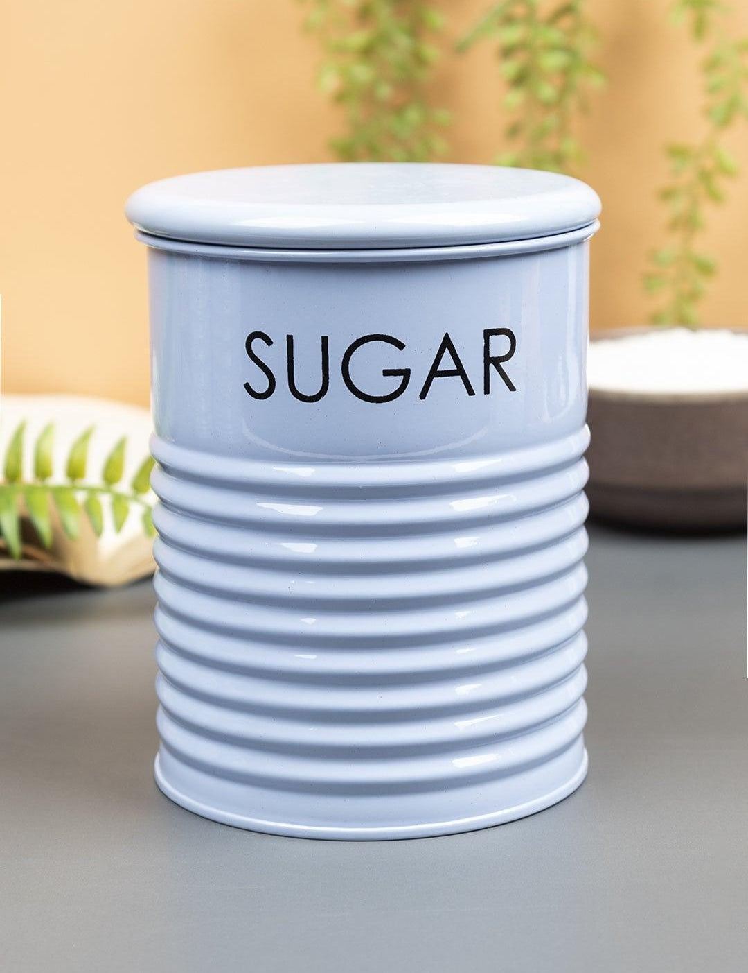 Blue Sugar Jar With Lid (900mL)