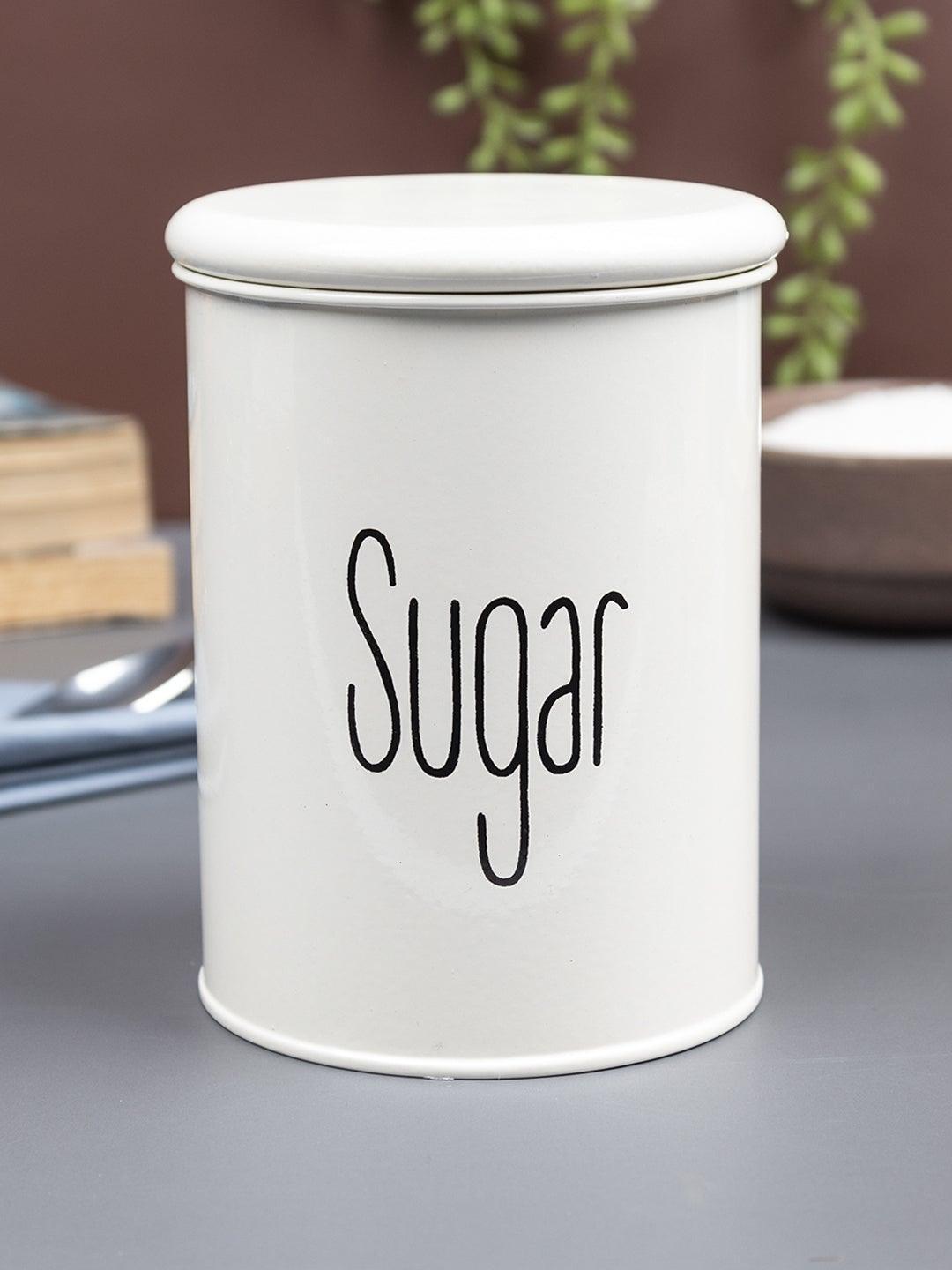 Off White Sugar Jar With Lid (900mL)