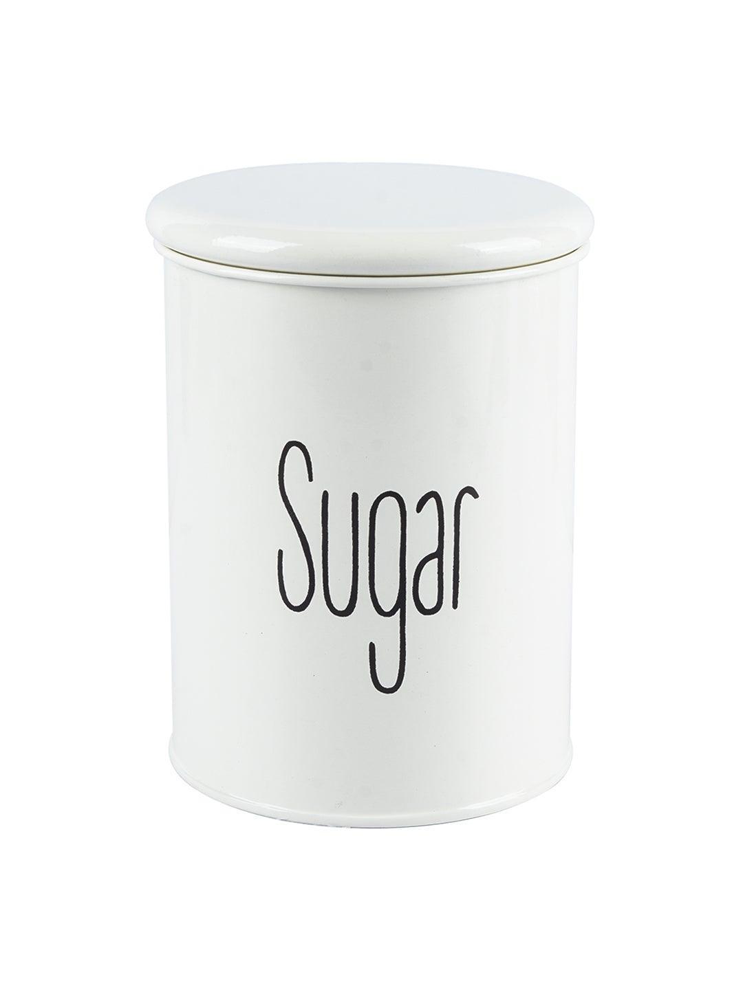 Off White Sugar Jar With Lid (900mL)