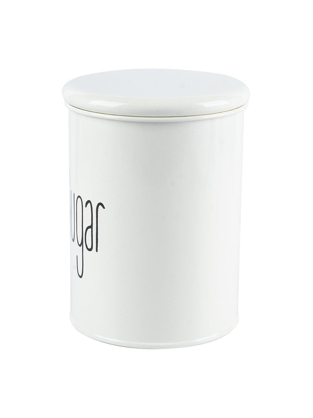 Off White Sugar Jar With Lid (900mL)