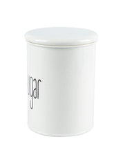 Off White Sugar Jar With Lid (900mL)