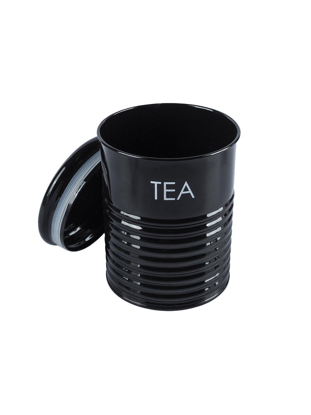 Tea & Sugar Jar - Set Of 2 (Black, Each 900 mL) - MARKET 99