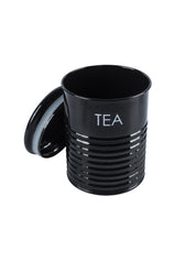 Tea & Sugar Jar - Set Of 2 (Black, Each 900 mL) - MARKET 99
