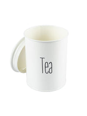 Tea & Sugar Jars - Set Of 2 (White, Each 900 mL) - MARKET 99
