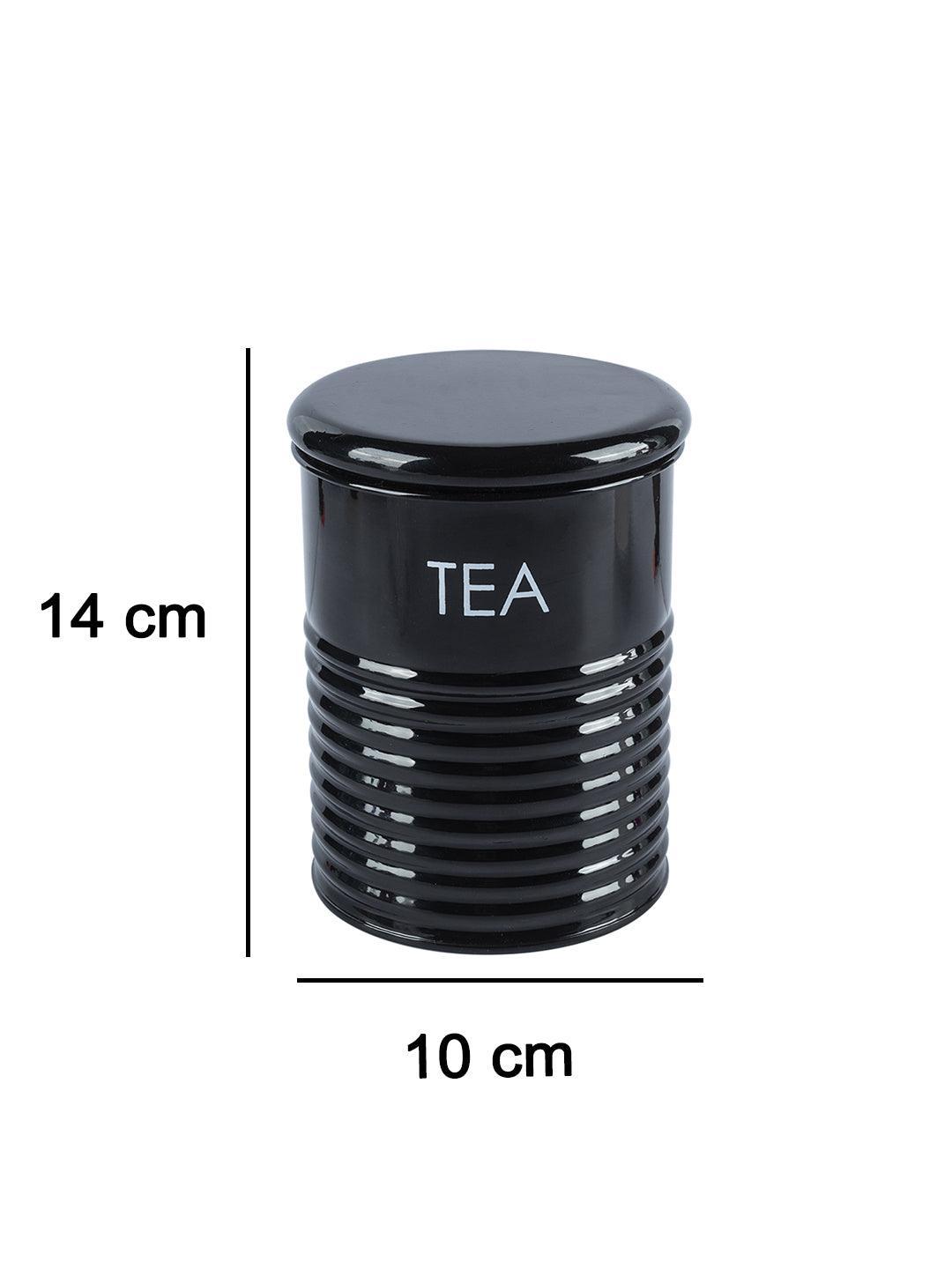 Tea Jar with Lid - (Black, 900mL) - MARKET 99