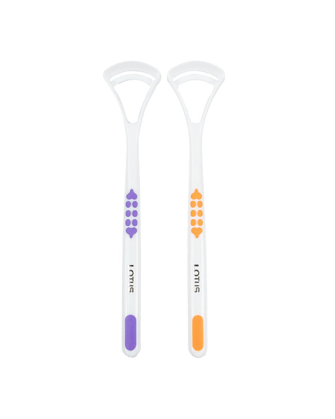 Tongue Cleaner, Multicolour, Plastic, Set of 2 - MARKET 99