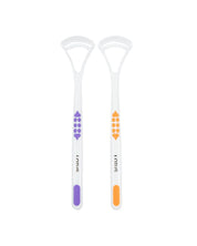 Tongue Cleaner, Multicolour, Plastic, Set of 2 - MARKET 99