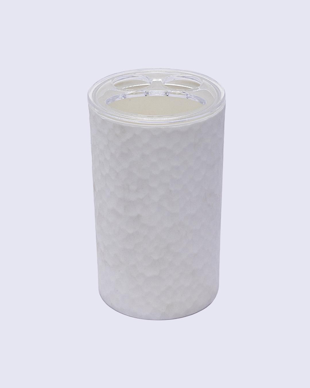 Toothbrush Holder, White, Plastic - MARKET 99