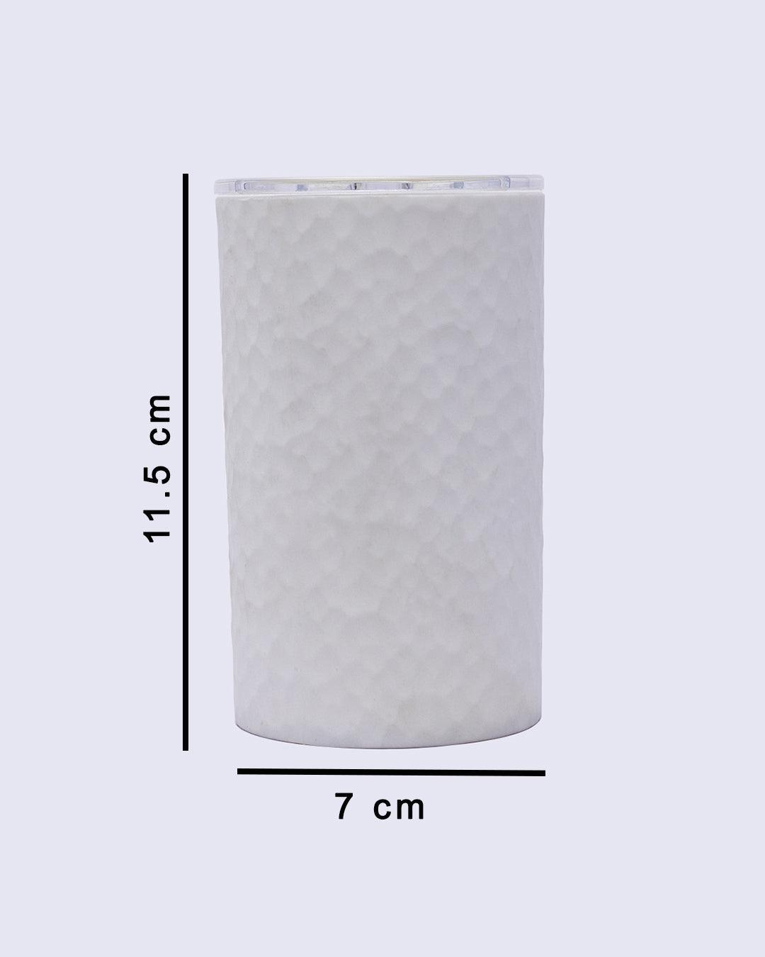 Toothbrush Holder, White, Plastic - MARKET 99