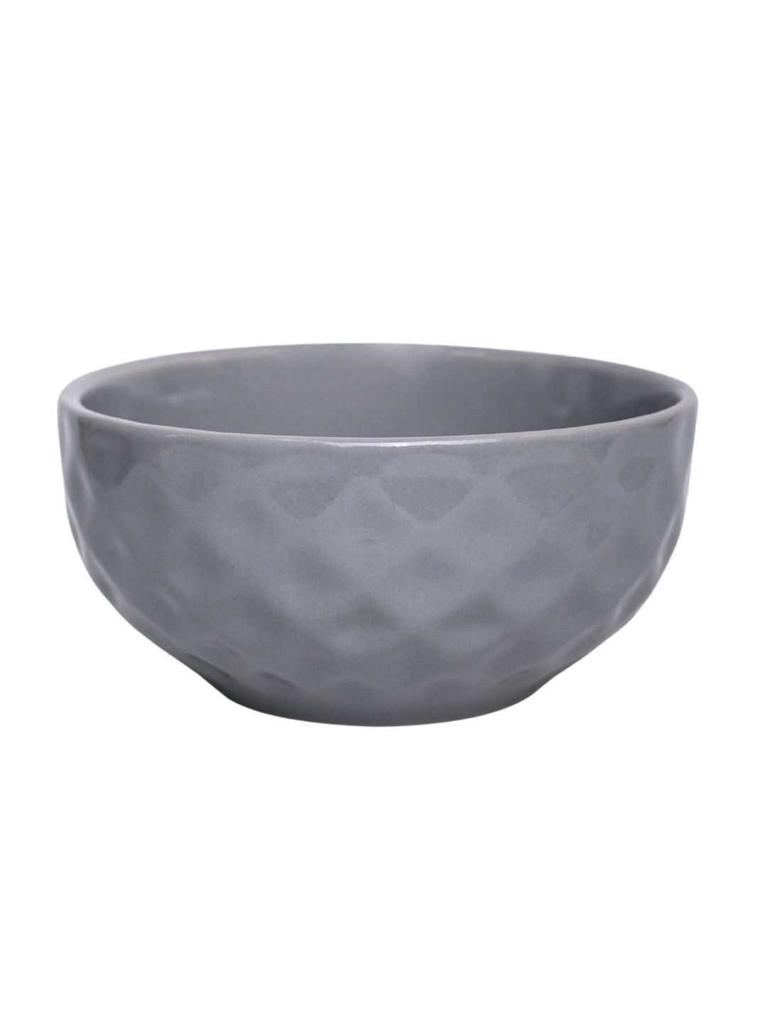 VON CASA Ceramic Bowl - 450Ml, Light Grey - MARKET 99