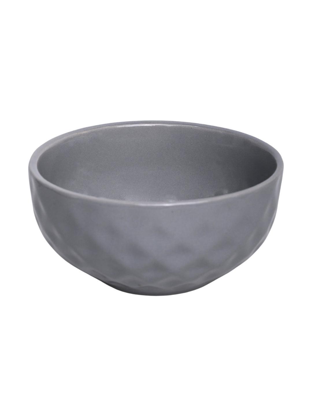 VON CASA Ceramic Bowl - 450Ml, Light Grey - MARKET 99