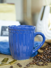 VON CASA Ceramic Coffee & Tea Mug - 300 Ml, Blue - MARKET 99