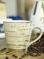 VON CASA Ceramic Mug - 330Ml, Cream - MARKET 99
