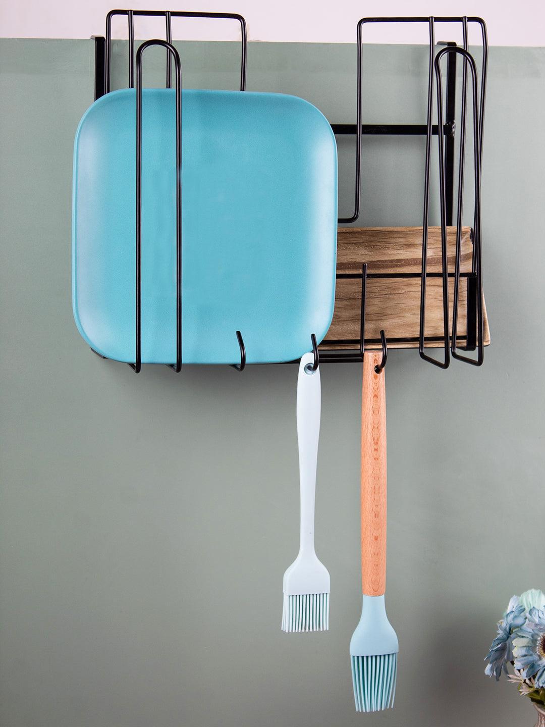 Wall Mount Pot Lid Organizer, Steel Storage Rack - MARKET 99