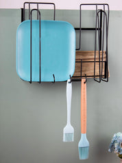 Wall Mount Pot Lid Organizer, Steel Storage Rack - MARKET 99