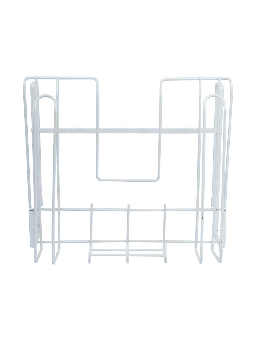 Wall Mount Pot Lid Organizer, Steel Storage Rack - MARKET 99
