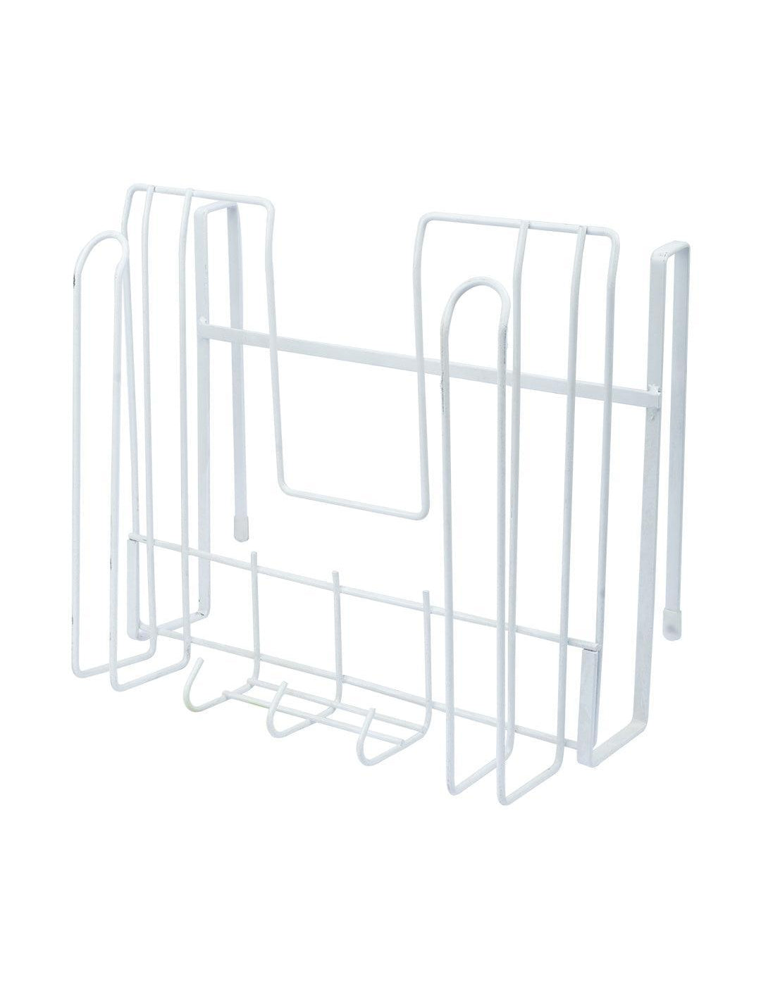 Wall Mount Pot Lid Organizer, Steel Storage Rack - MARKET 99