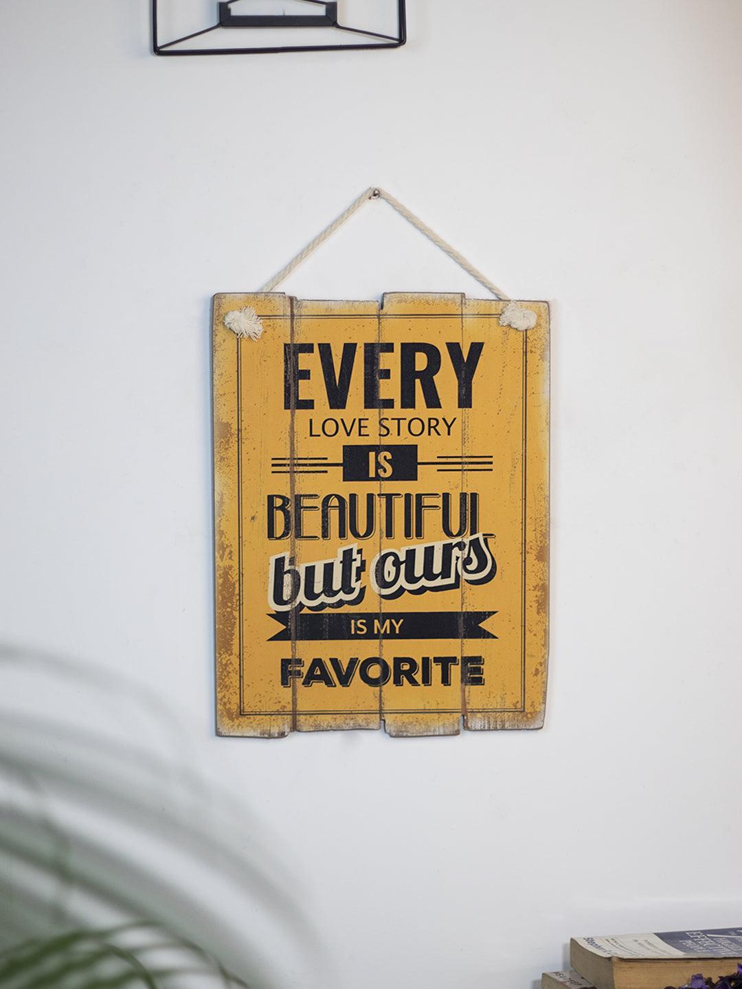 Wall Plaque, Wall Décor, Orange, MDF - MARKET 99