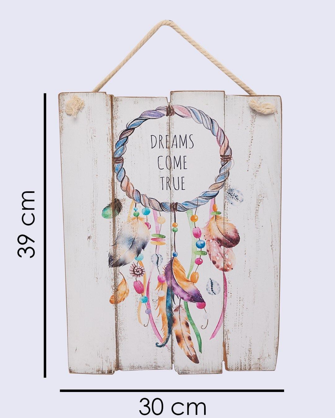 Wall Plaque, Wall Décor, White, MDF - MARKET 99