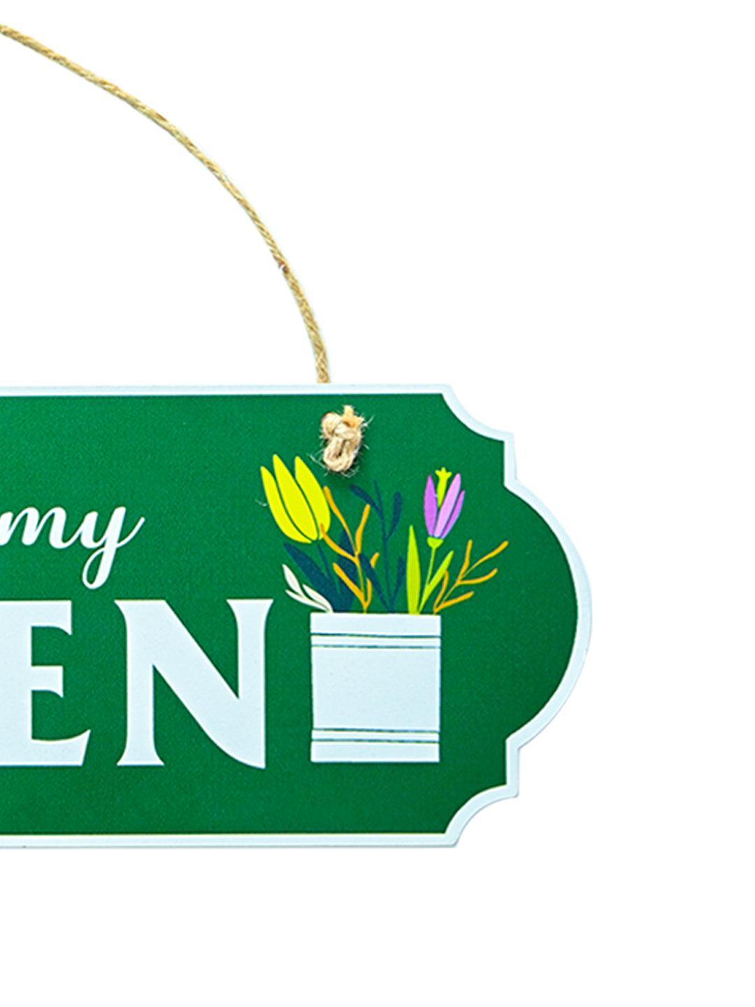 Welcome to My Garden Plaque: Wall Hanging Plaque - MARKET 99