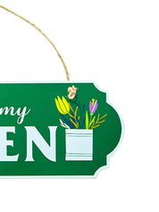 Welcome to My Garden Plaque: Wall Hanging Plaque - MARKET 99