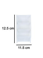 White Plastic Solid Cosmetic Organizer