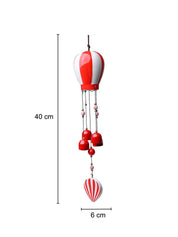Wind Chimes, Soothing Sound, For Home & Office, Decorative Item, Red, Iron - MARKET 99