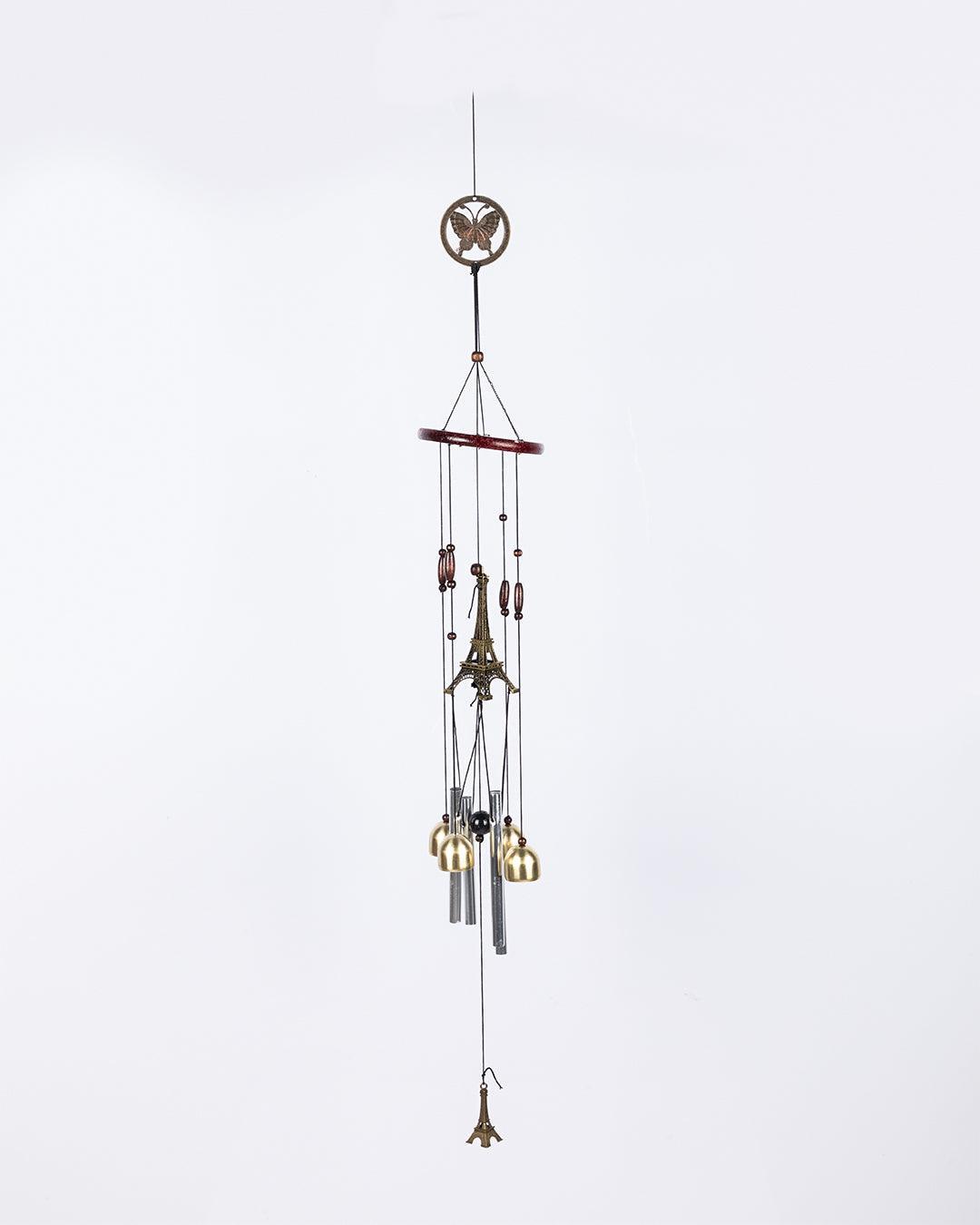 Wind Chimes, Soothing Sound, for Indoor & Outdoor Décor, Silver, Aluminium - MARKET 99