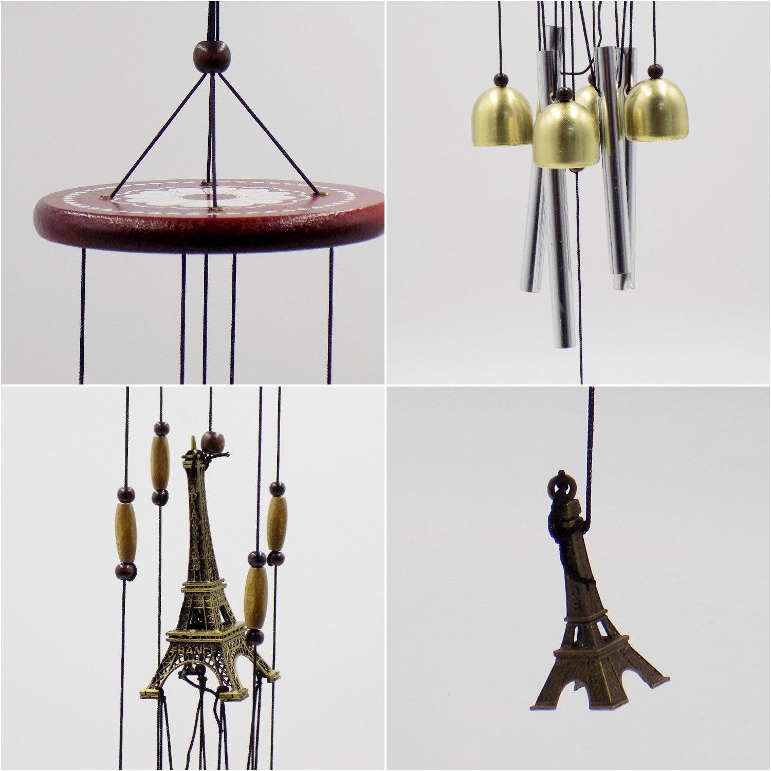 Wind Chimes, Soothing Sound, for Indoor & Outdoor Décor, Silver, Aluminium - MARKET 99