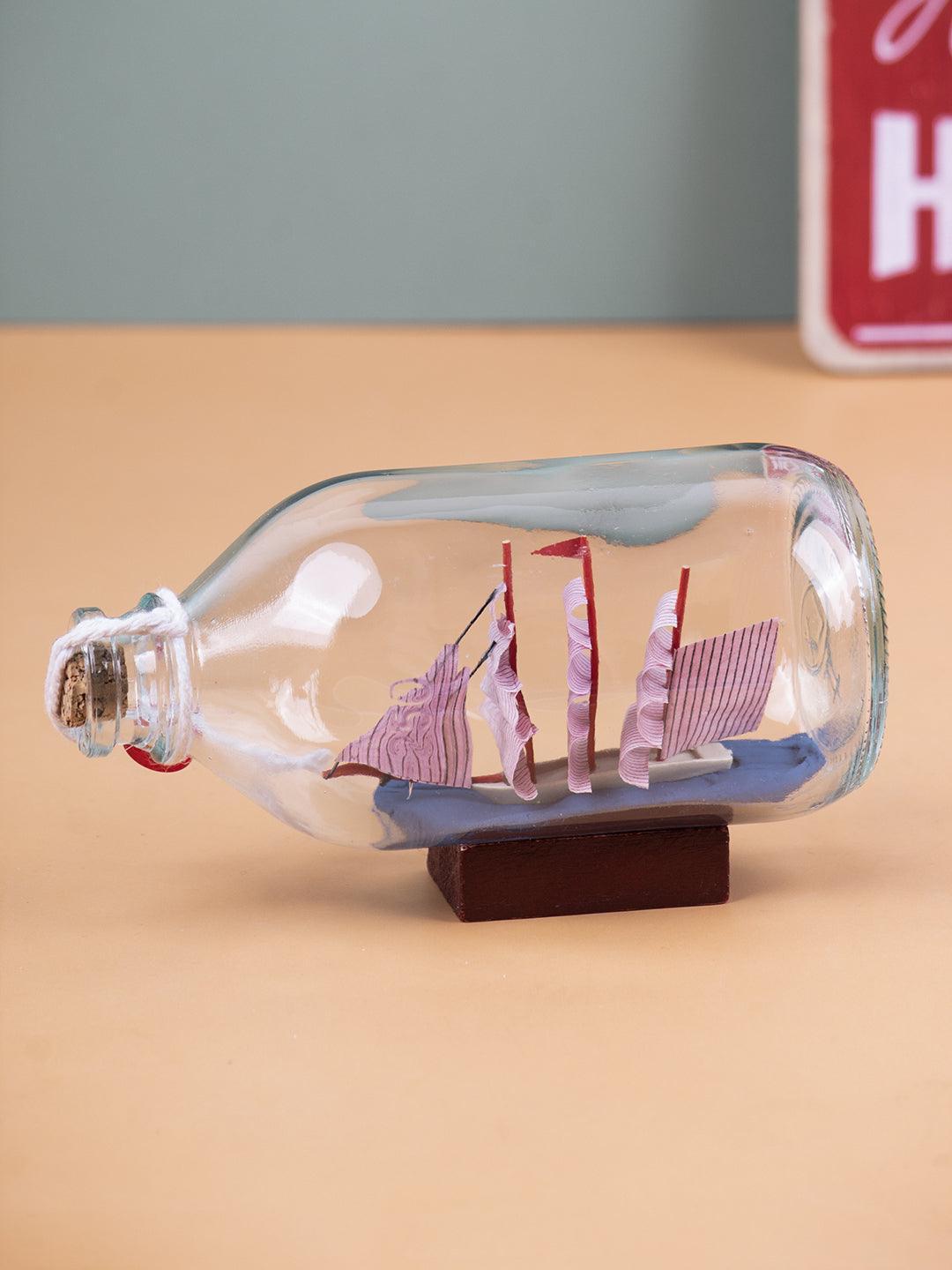 Wishing Bottle, Décor Piece, Pink, Glass - MARKET 99