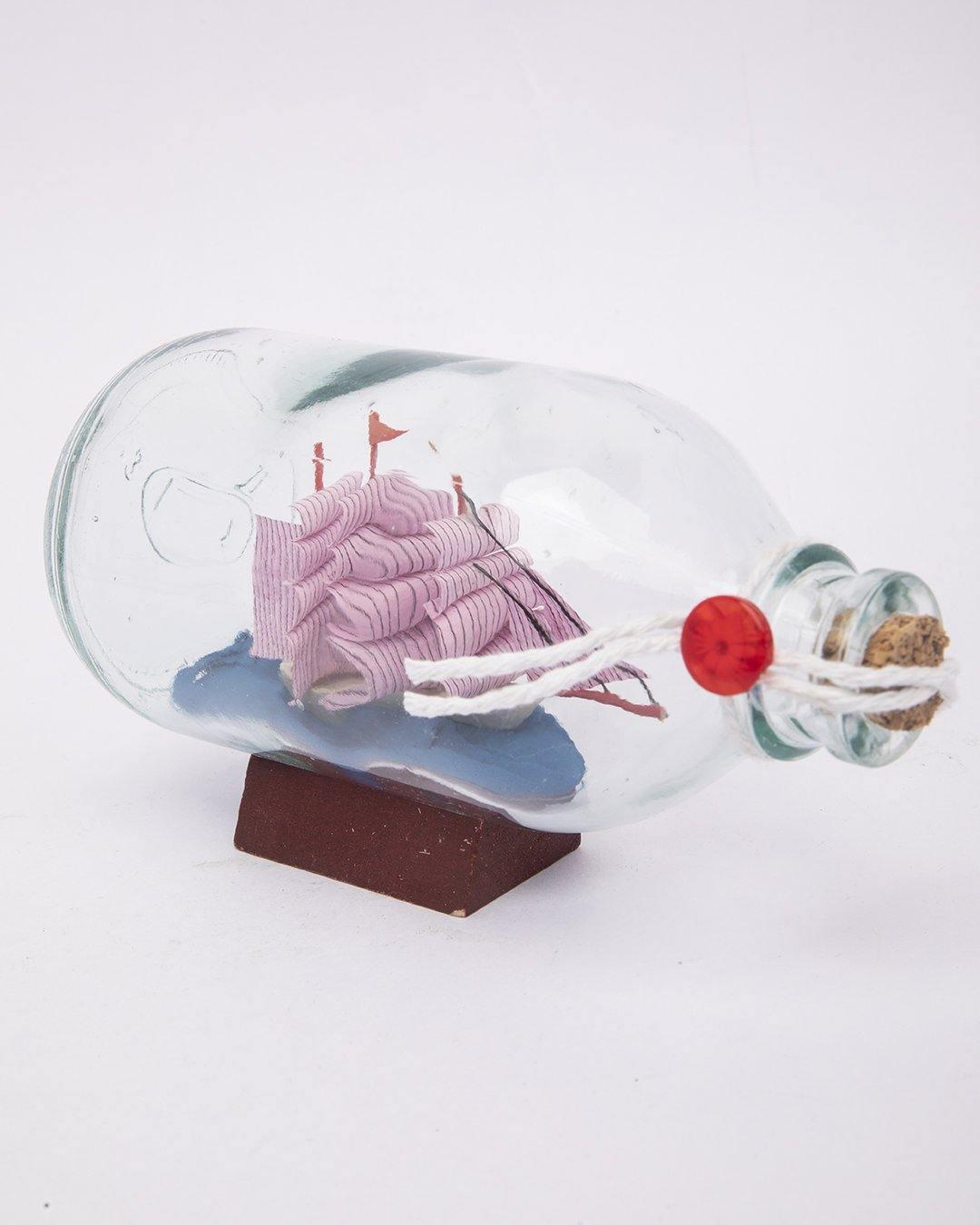Wishing Bottle, Décor Piece, Pink, Glass - MARKET 99