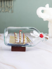 Wishing Bottle, Décor Piece, Yellow, Glass - MARKET 99