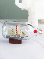 Wishing Bottle, Décor Piece, Yellow, Glass - MARKET 99