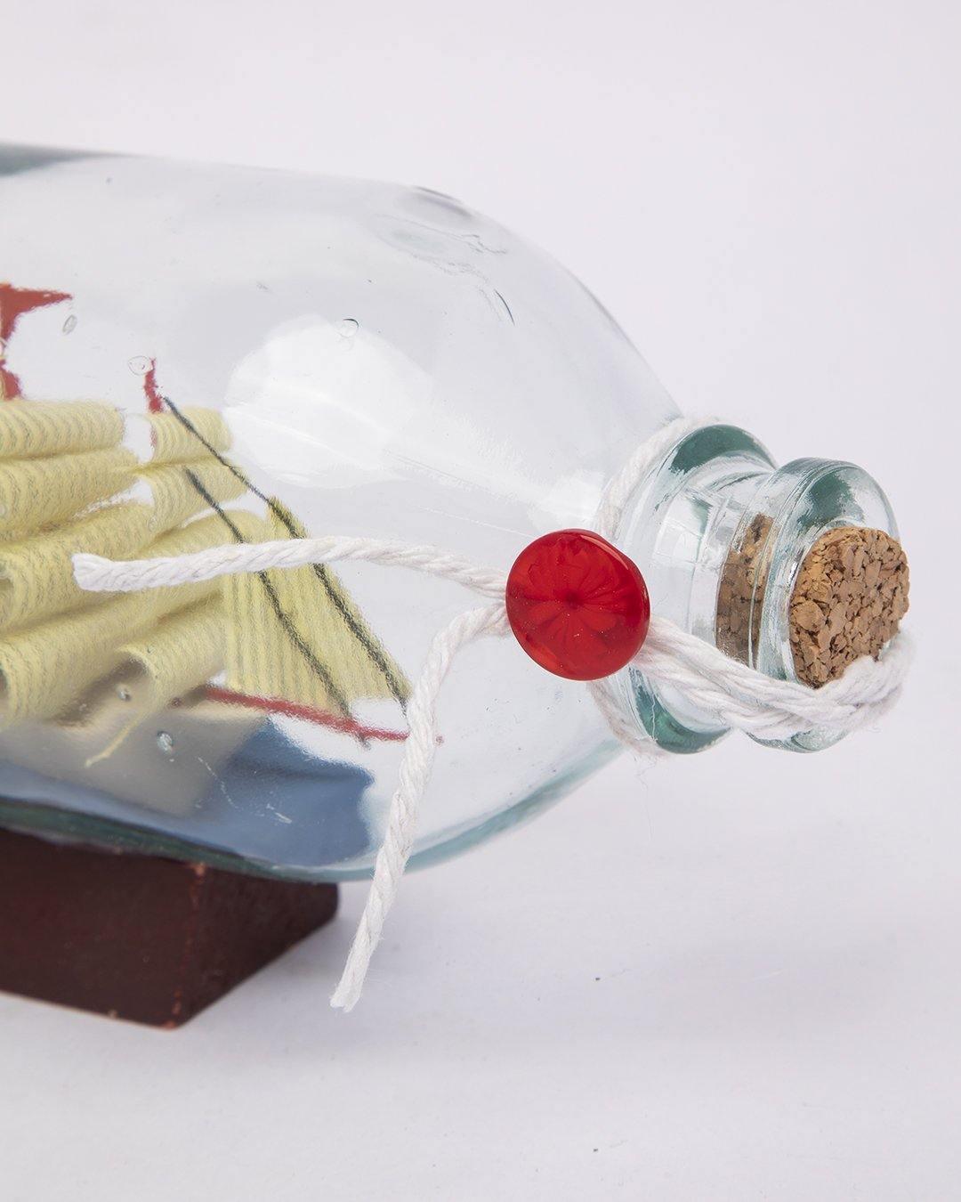Wishing Bottle, Décor Piece, Yellow, Glass - MARKET 99