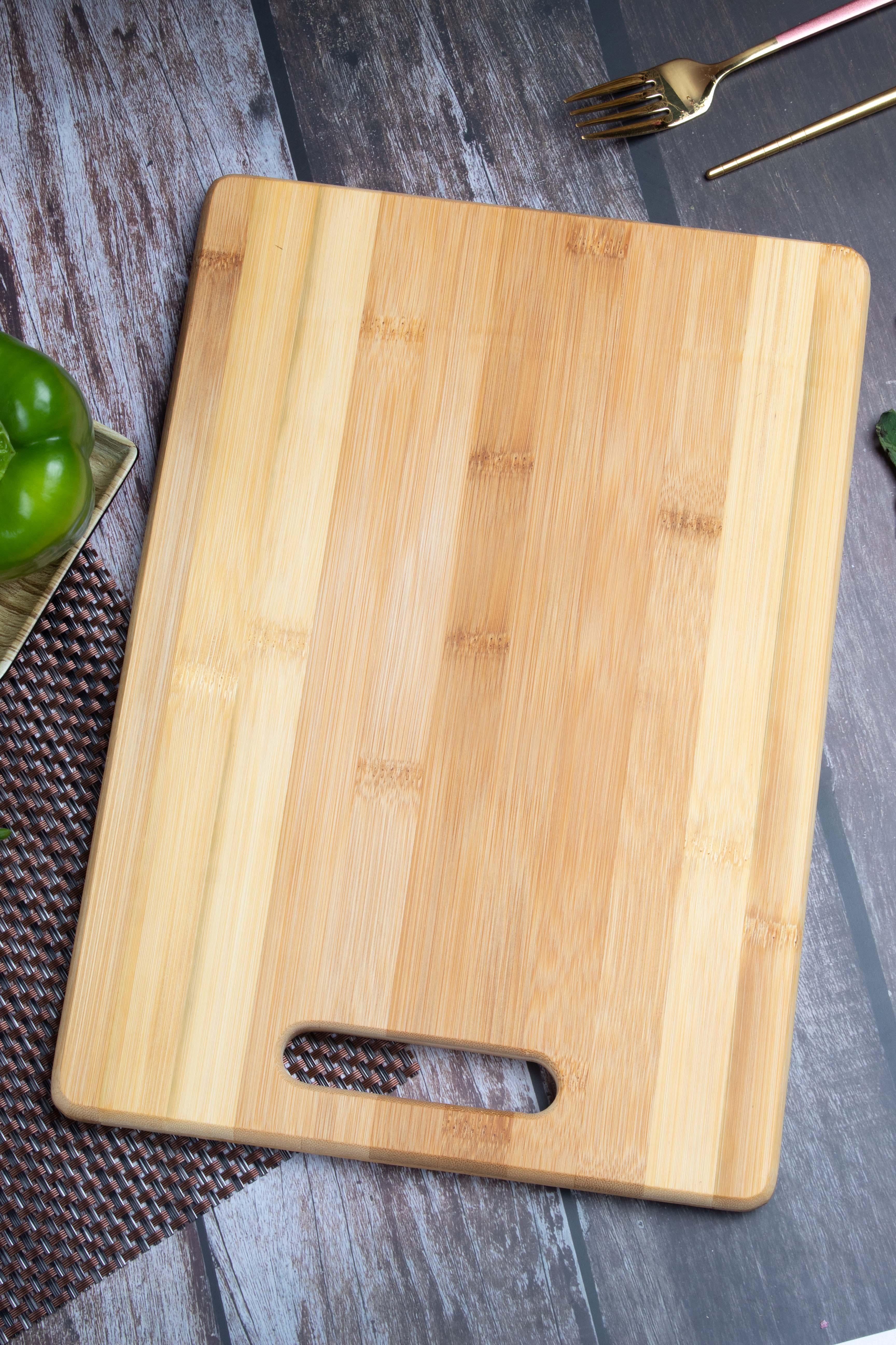 Bamboo, Chopping Board, Plain, Wooden : Finish, Multicolor