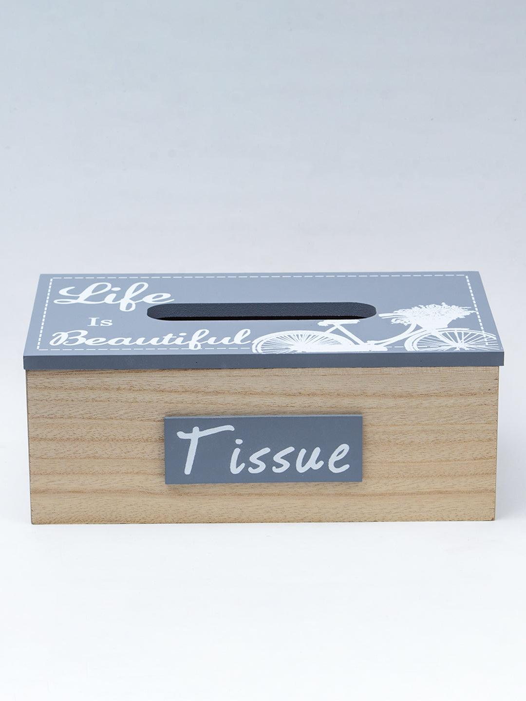 Exquisite Grey Tissue Holder Box - 3